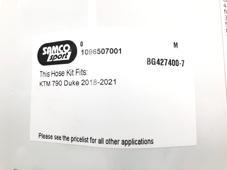 KTM 790 Duke - Sada hadic chladiče černé hadice chladicí kapaliny OEM