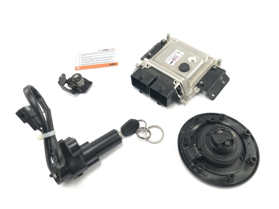 KTM RC 125 [2016] - Sada zámků Řídicí jednotka víčka nádrže zapalování ECU se sadou klíčů s kódovou kartou