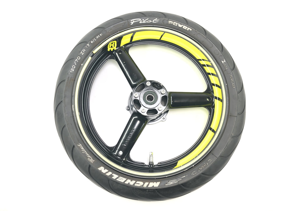Husqvarna TE 610 H6 8AE [Suzuki RGV 250] - Sada pneumatik na ráfky přední kolo 3,50 x 17 zadní kolo 4,50 x 17 sada s falešnou kopií