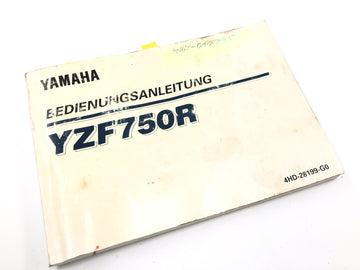 Yamaha YZF 750 R 4HN [1995] - Návod k obsluze návod k obsluze návod k obsluze