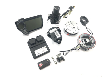 Ducati Multistrada 1200 S Touring [2009] - Sada zámků imobilizér zámku zapalování, ECU, snímač rychloměru - 0