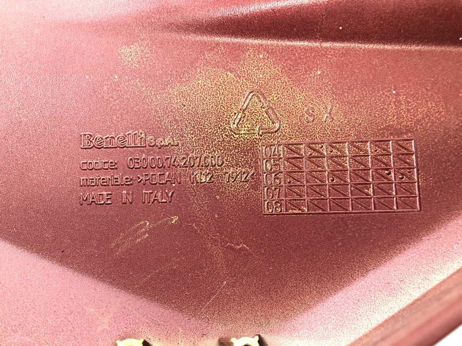 Benelli TNT 1130 [2009] - Zadní kapotáž, přední kapotáž, část kapotáže vlevo