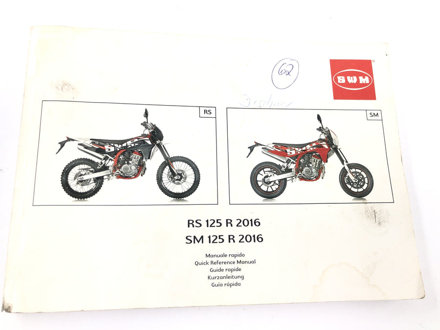 SWM SM 125 R [2018] - Návod k obsluze vícejazyčný