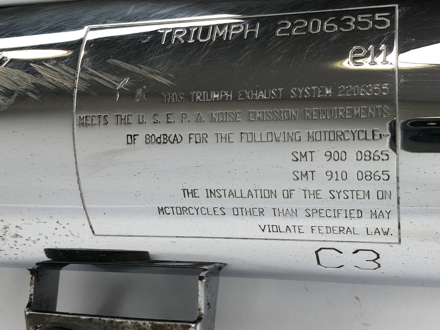 Triumph Bonneville T100 986MF [2012] - Tlumič výfuku levého zadního tlumiče