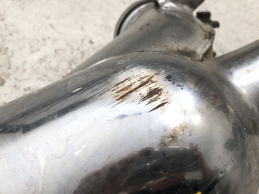 Kawasaki W 650 EJ650A [1999] - Výfukový systém levý, sběrné výfukové potrubí, tlumič