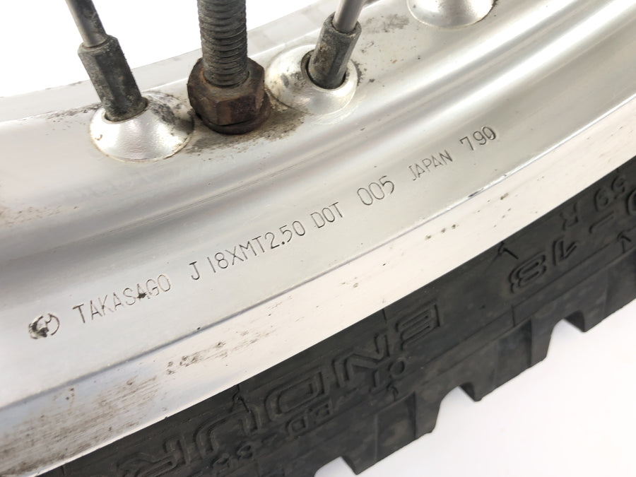 Husqvarna TE 610 8AE [1994] - okraj zadního kola s brzdovým kotoučem a řetězem