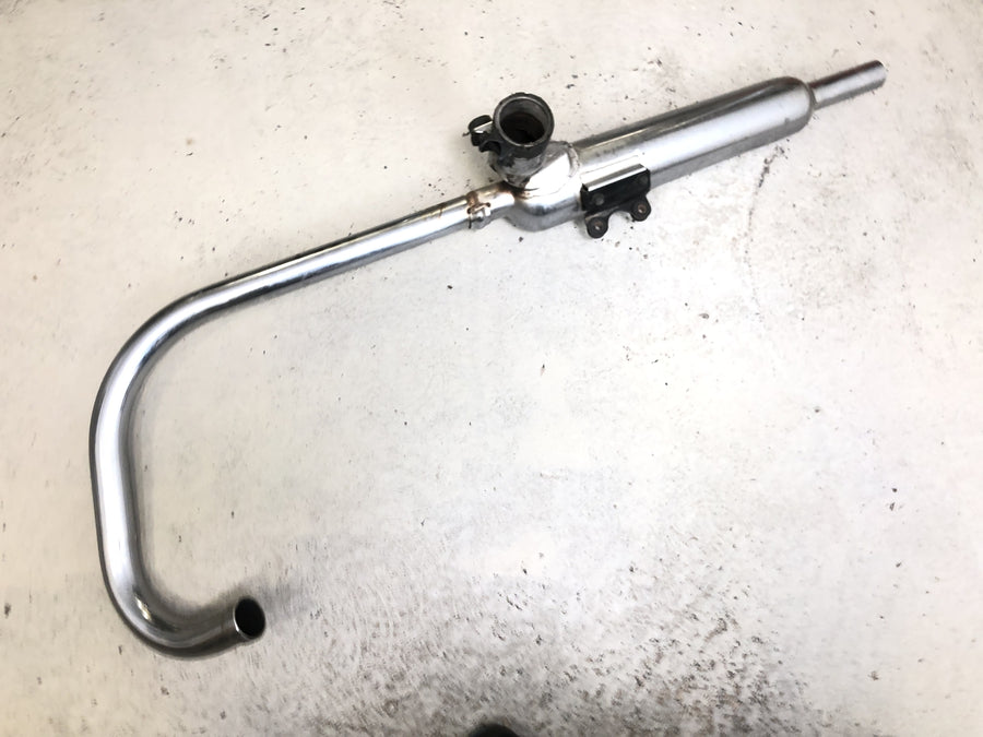 Kawasaki W 650 EJ650A [1999] - Výfukový systém levý, sběrné výfukové potrubí, tlumič