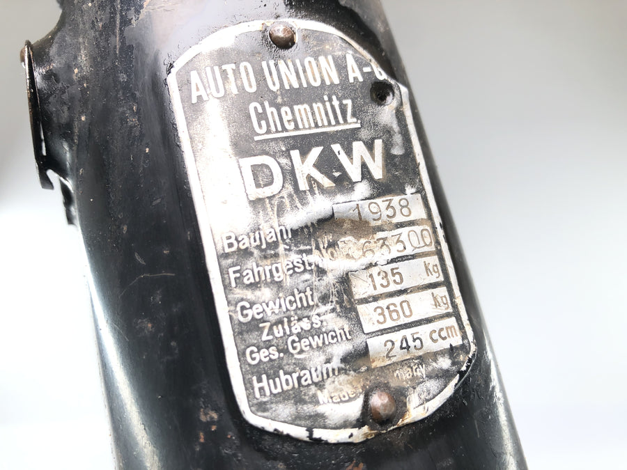 DKW NZ 250 [1938] - rám bez papírů