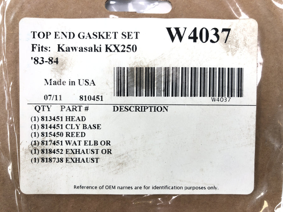 Kawasaki KX 250 [1982] - SET SEAT SET CYLINVER CYLINDER BASE SEAL