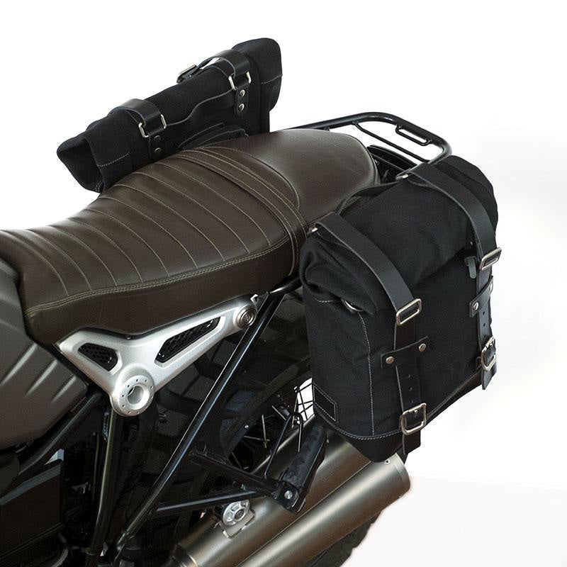 BMW R nineT 1200 Pure [2017-2023] - Zwei Seitentaschen aus Canvas + Symmetrischer Doppelrahmen
