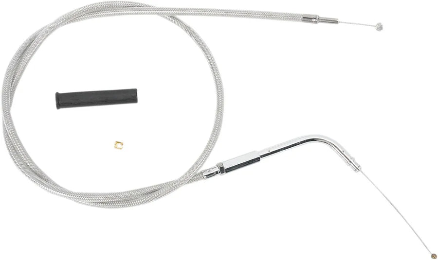 harley davidson fxsts [DRAG SPECIALTIES] – Volný kabel opláštěný nerezovou ocelí