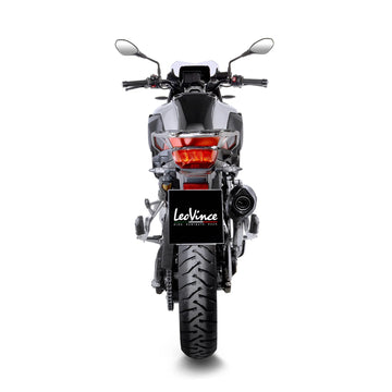 bmw f 850 gs [LEOVINCE] – Zadní tlumič Nero - nerez