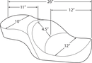 harley davidson touring [DRAG SPECIALTIES] – Nízkoprofilové cestovní sedadlo-4