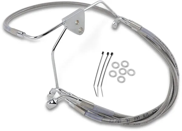 Harley Davidson Flhtcui [DRAG SPECIALTIES] – Sada brzdového vedení z nerezové oceli, prodloužená