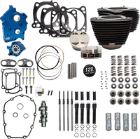 Harley-Davidson FLRT 1868 Freewheeler 114 [2025] - 129" Power Package Motorleistungs-Kit – Oberfläche: Schwarz, Nicht hervorgehobene Kühlrippen – Merkmal: Schwarze Stößelstangenrohre – Bild 4