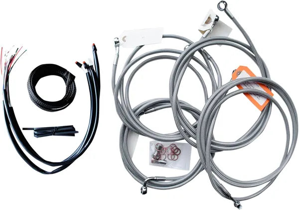 Harley Davidson Fltruse [LA CHOPPERS] – Kompletní sada lanka/brzdového vedení z nerezové oceli
