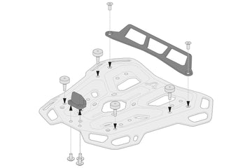 [SW-MOTECH] - Sada adaptérů pro nosič zavazadel ADVENTURE-RACK pro Givi/Kappa Monolock – obrázek 2