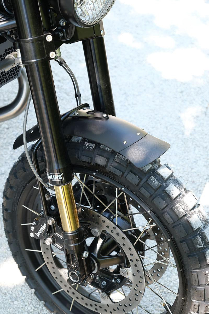 BMW R nineT 1200 Urban G/S (nízký výfuk) [2017-2023] - sada vidlic Öhlins USD + garážové desky a patky (standardní výška)