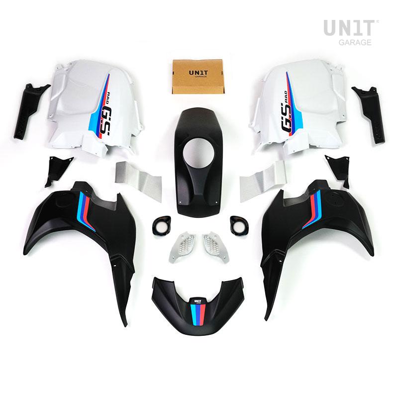 BMW R 1200 GS LC [2013-2018] - Kit RAD R1200GS (2017 v poi) & R1250GS (SVĚTLE BÍLÁ - MATNÁ ČERNÁ)