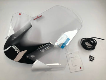 Čelní sklo MBK Tryptik 125 (14-17) a Yamaha Tricity 125 155 (14-24) transparentní, výška 690 mm, 630 mm
