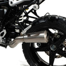 BMW R nineT 1200 Urban G/S (hoher Auspuff) [2017-2023] - Niedriger Titanschalldämpfer + Unterstützung