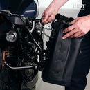 BMW R 1200 GS LC Rad [2013-2019] - Aluminiumplatte mit Edelstahl-Schnellkupplung und Schloss (Schalldämpferseite)