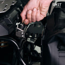 BMW R nineT 1200 Pure [2017-2023] - Aluminiumplatte + Schnellkupplung und Verschluss aus Edelstahl (Schalldämpferseite)