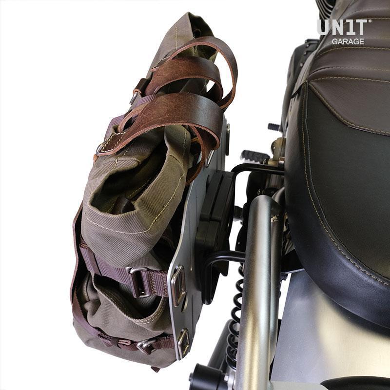 BMW R 1200 GS ADV [2004-2012] - Alu-Taschenhalter Leder mit Schnellverschluss und Rahmen