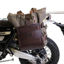 BMW R 12 nineT [2024-2026] - Aluminium-Taschenhalter mit verstellbarer Lederfront und Schnellkupplung + linker Rahmen