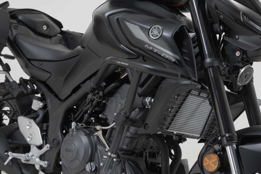 Yamaha MT 03 [2016-2026] - nárazová tyč černá, ocelová trubka 22/27 mm – obrázek 5