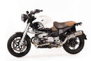 BMW R 1150 R [2000-2006] - Brauner Leder- und Canvas-Sattel für