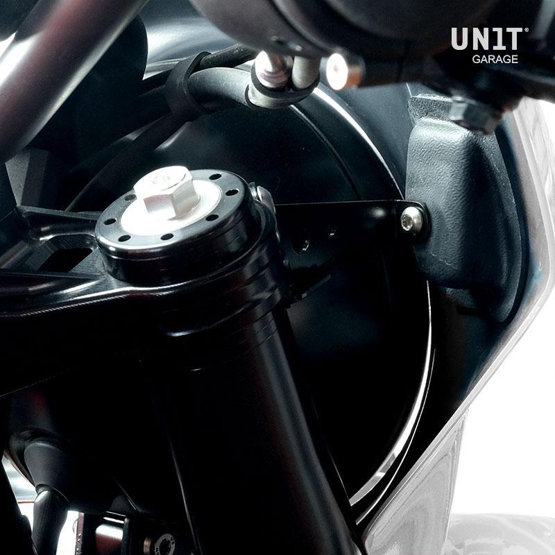 BMW R nineT 1200 Urban G/S (nízký výfuk) [2017-2023] - Montážní držáky pro čelní sklo Fenouil s vidlicí cod.2904