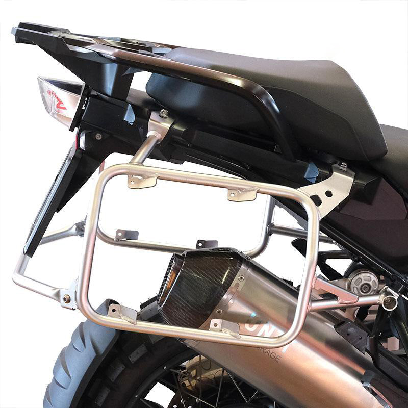 BMW R 1250 GS LC Rad [2019-2023] - Cult Canvas-Seitentaschenpaar 40–50L + Alu-Platten + Taschenrahmen