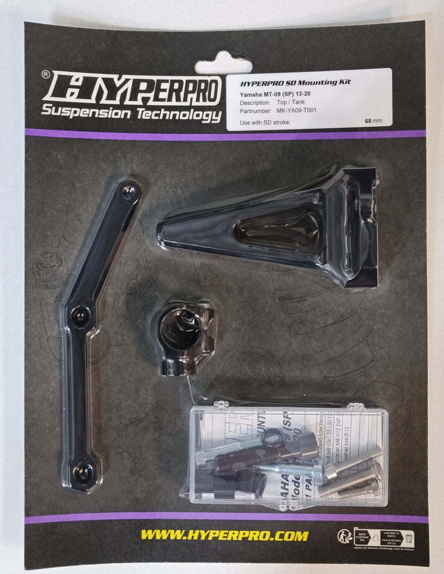 Yamaha MT-09 [HYPERPRO] – Lenkungsdämpfer-Montagesatz, Schwarz (MK-YA09-T001-B)